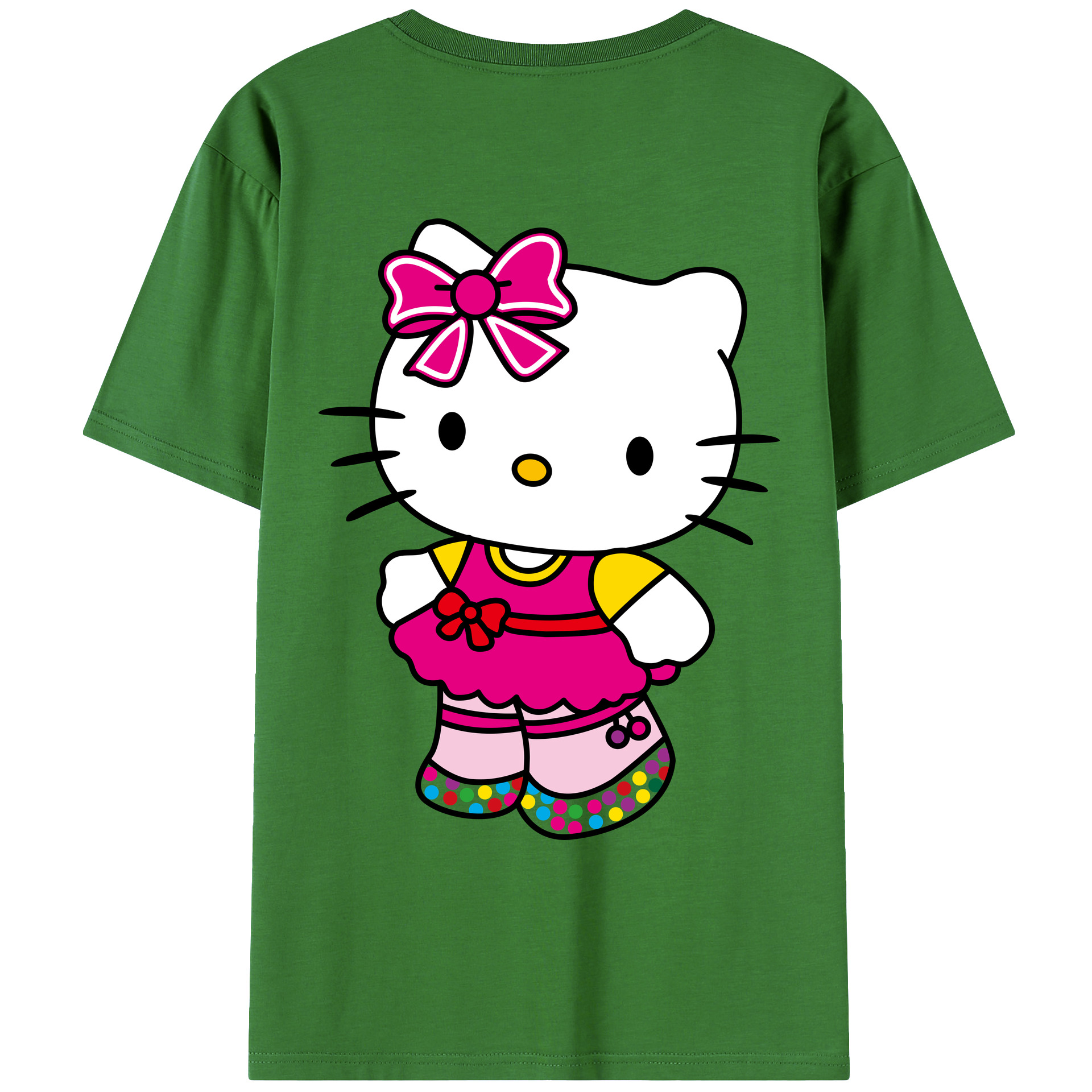 （画像用） Hello Kitty ハローキティ レディース半袖Tシャツ(バックプリント)